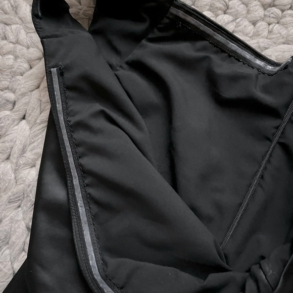 Nicole Miller Collection sexy black satin ruched pencil dress - Picture 12 of 12